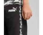 Puma Boys' Essentials Tape Camo Sweatpants / Tracksuit Pants - Puma Black