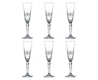 RCR Crystal Melodia Champagne Flutes 160ml Set of 6