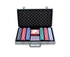 Party Central 300 CHIP Deluxe Poker Game Set & Case Ultimate Set Game Night Fun