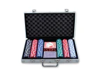 Party Central 300 CHIP Deluxe Poker Game Set & Case Ultimate Set Game Night Fun