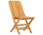 vidaXL Folding Garden Chairs 8 pcs 47x47x89 cm Solid Wood Teak