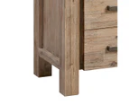 Bedside Table 2 drawers Night Stand Side Table in Solid Acacia Wood Oak Colour