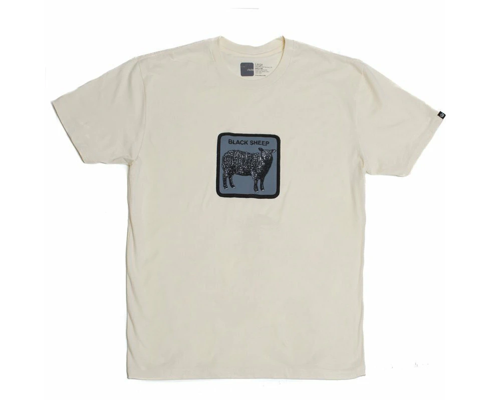 Goorin Bros The Animal Farm T Shirt Top Short Sleeve - Made in Portugal - Cream Sheep