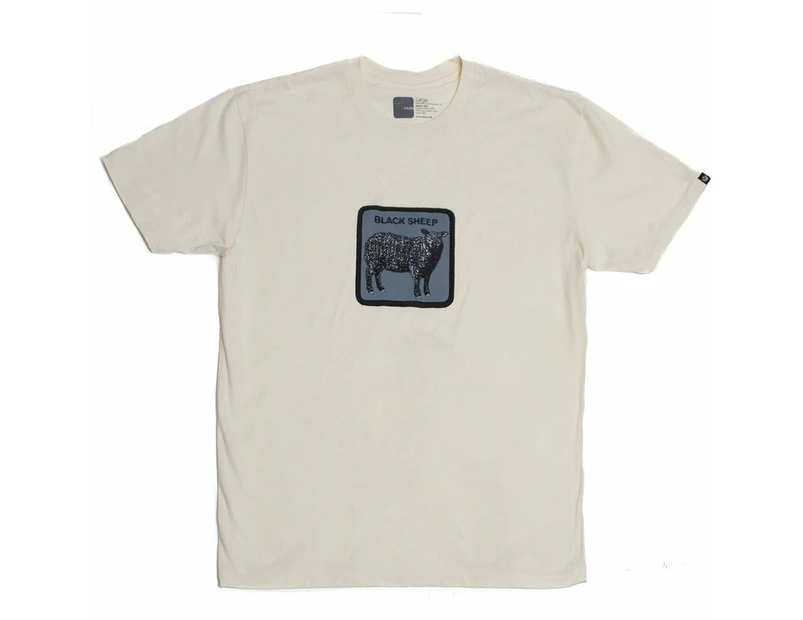 Goorin Bros The Animal Farm T Shirt Top Short Sleeve - Made in Portugal - Cream Sheep