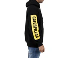 Caterpillar Triton Block Hoody Hooded Sweat Hoodie Jumper - Black/Yellow