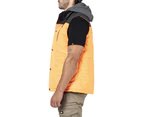 Caterpillar Hi-Vis Hooded Work Vest Jacket - Water Resistant - Orange