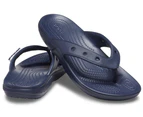 Crocs Mens Classic Flip Flops Comfortable Lightweight Sandal- Navy