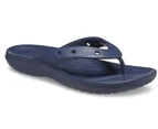 Crocs Mens Classic Flip Flops Comfortable Lightweight Sandal- Navy