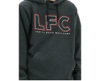 Liverpool FC Youth Boys Hoodie Jumper LFC Anfield Hoody - Grey