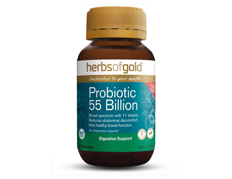 Herbs of Gold Herbs of Gold Probiotic 55 Billion 60 Vege Capsules