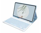 iPad Air 2/ Air 1 9.7 Inch Bluetooth Keyboard Case Cover with Pencil Holder - Light Blue