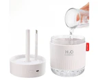 500ml Mini Cool Mist Humidifier with Auto Shut-Off and 2 Mist Modes- USB Plugged-in - Pink