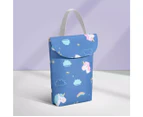 Waterproof Travel Nappy Diaper Bag Wet Bag Nappy Holder Baby Bag - Blue