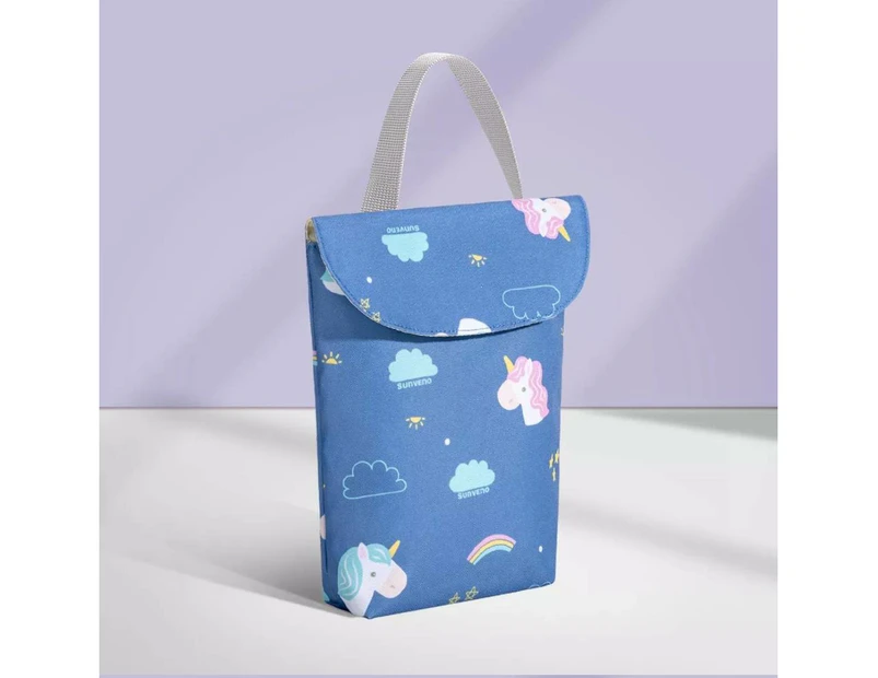Waterproof Travel Nappy Diaper Bag Wet Bag Nappy Holder Baby Bag - Blue