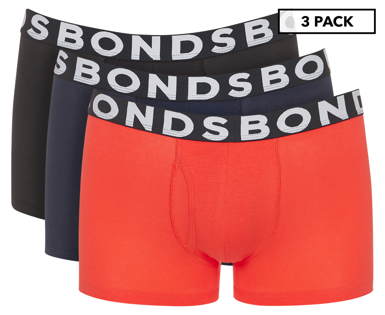 B FOR BONDS Men's Trunks 3 Pack