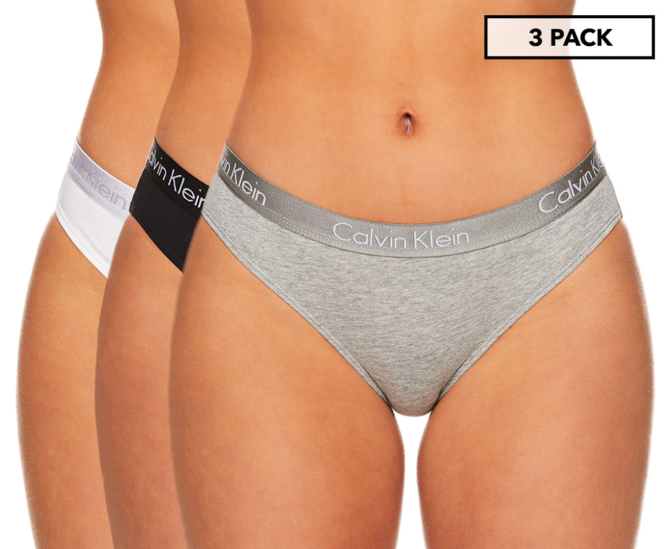 Buy Calvin Klein Women's 5 Pack Cotton Stretch Logo Bikini Briefs