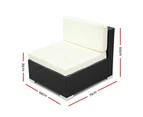 Gardeon 3 PCS Outdoor Furniture Lounge Setting Wicker Sofa Set Rattan Patio