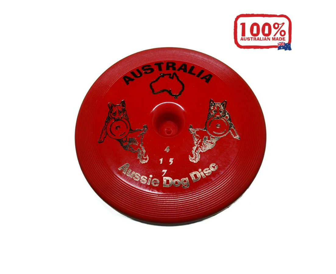 Aussie Dog Disc Hard Red