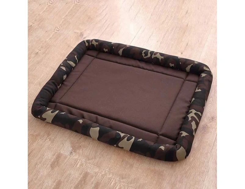Waterproof Dust-proof Bite-resistant Camouflage Small, Medium, And Large Dog Bed - Coffee