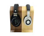 Wooden Headphone Stand Desk Accessories - Black