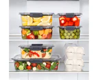 Sistema Brilliance 14 Piece Leakproof Food Storage Container Set Stackable Microwave & Dishwasher Safe