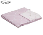 Onkaparinga 100x80cm Organic Cotton Reversible Baby Blanket - Pink/White