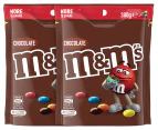 2 x M&M's Milk Chocolate Pack 380g