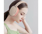 Foldable Wireless Bluetooth Stereo Over Ear Headphone Pink
