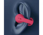 Wireless Bluetooth Headphones Ear Clip Bone Conduction Earphones Sports Earbuds Wine Red