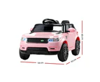 Rigo Range Rover-Inspired Rigo Kids Ride On Car Pink