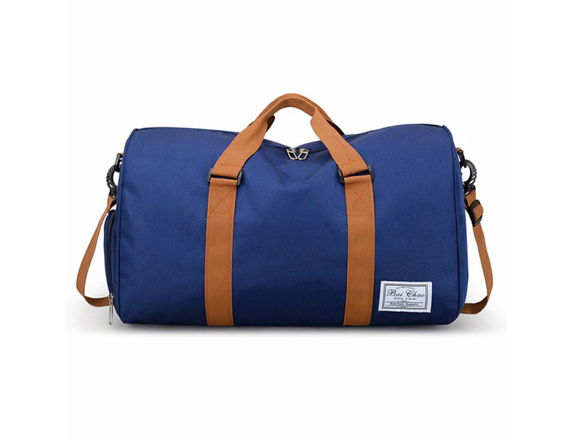 Portable Duffel Bag Travel Bag Toiletry Wash Organizer Pouch Travel Holdall Bag -Blue