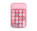 Marge Plus Wireless Number Keyboard 18 Keys for Laptop Desktop-Pink1