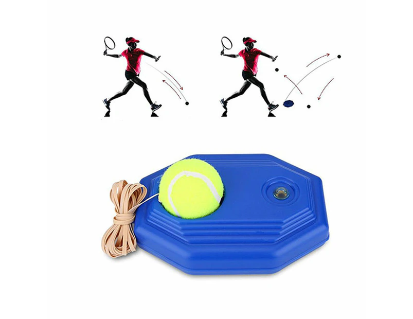 Tennis Trainer Training Practice Rebound Ball Back Base Tool - One