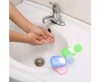 10 Boxes Portable Disposable Thin Soap Sheets Travel Hiking Washing Hand Bath Toiletry Soap Thin Sheets