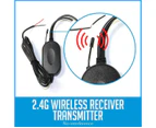 Elinz 2.4G Wireless Receiver Transmitter 12V Connect to RCA Monitor & Reversing Camera