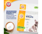 Arm & Hammer Medium Disposable Wraps for Male Dogs 12pk