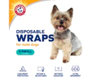 Arm & Hammer Extra Small Disposable Wraps for Male Dogs 12pk