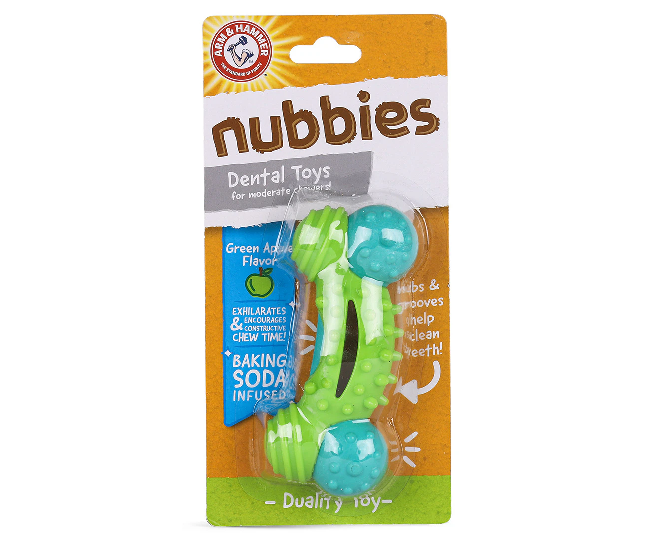 Arm & Hammer Nubbies Duality Bone Dental Dog Toy