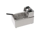 Electric Deep Fryer 10L Commercial Single Basket Stainless Steel Kitchen