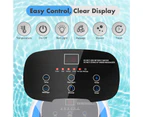 Costway Electric Footbath Tub Heated Foot Spa Massager w/Adjustable Shower/LED Dispaly/Timer, Blue