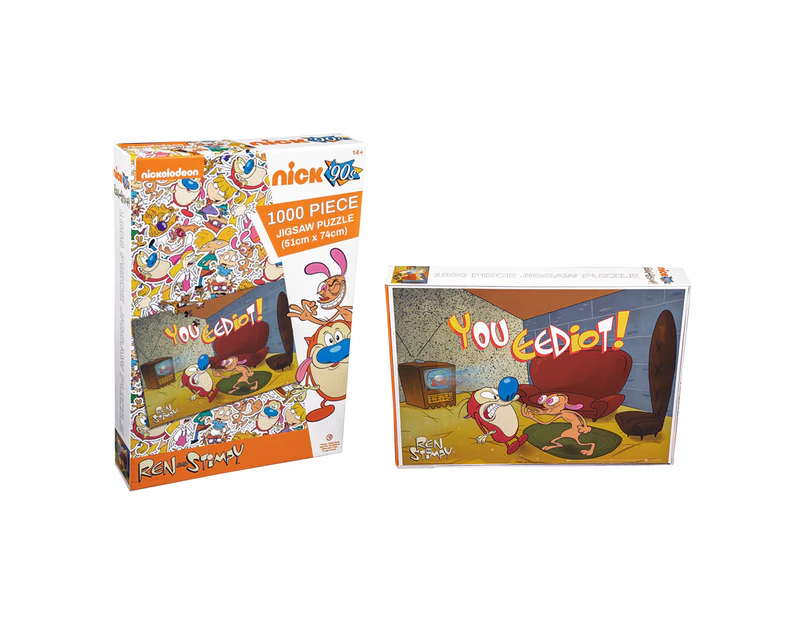 Ikon Collectables Ren and Stimpy - You Eediot 1000 piece Jigsaw Puzzle