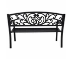 Wallaroo Steel Outdoor Garden Bench - Floral