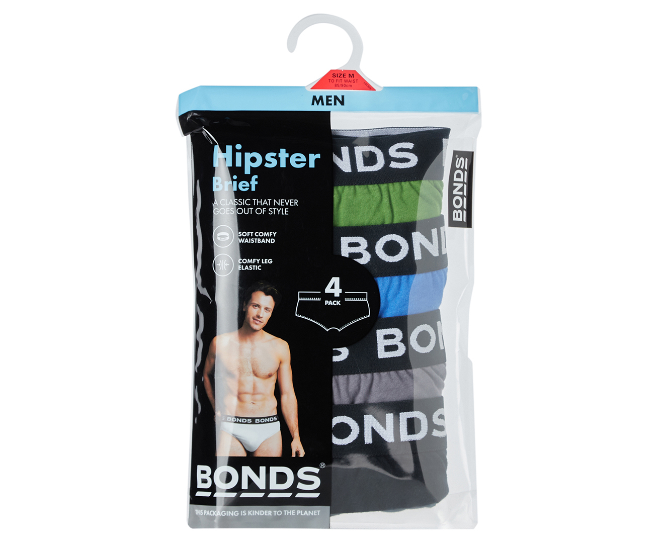 BONDS 5 Pack Hipster Brief, M8DMTX