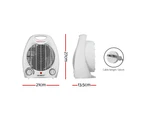 Devanti Electric Fan Heater 2000W