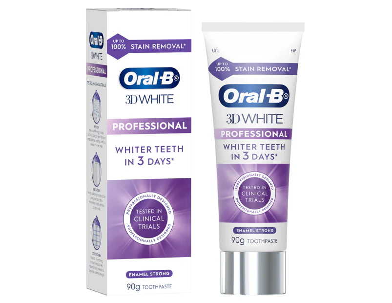 Oral-B 3D White Professional Enamel Strong Toothpaste 90g