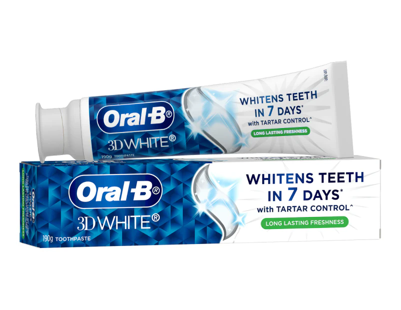 Oral-B 3D White Long Lasting Freshness Toothpaste 190g