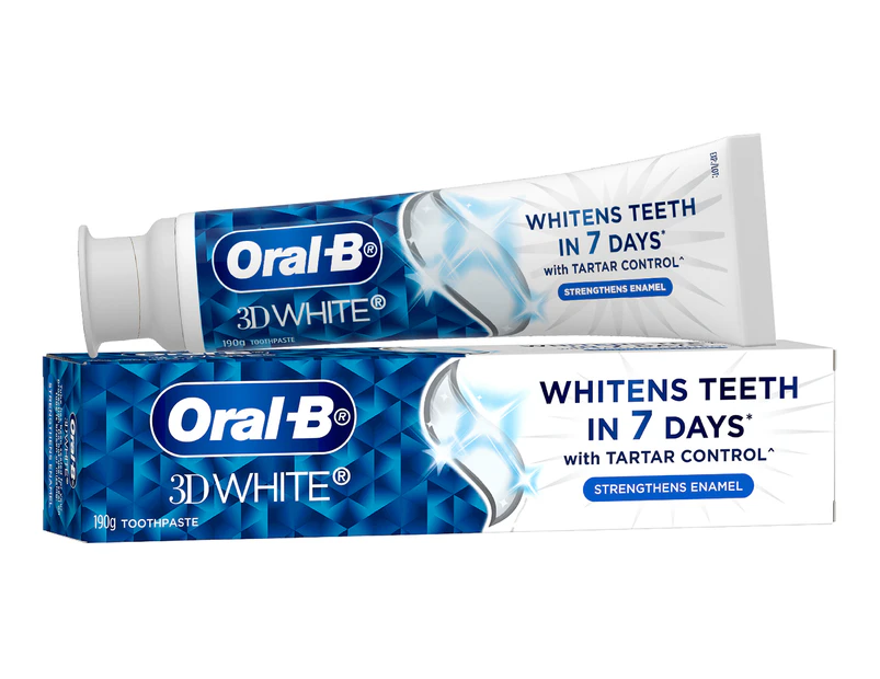 Oral-B 3D White Strengthens Enamel Toothpaste 190g