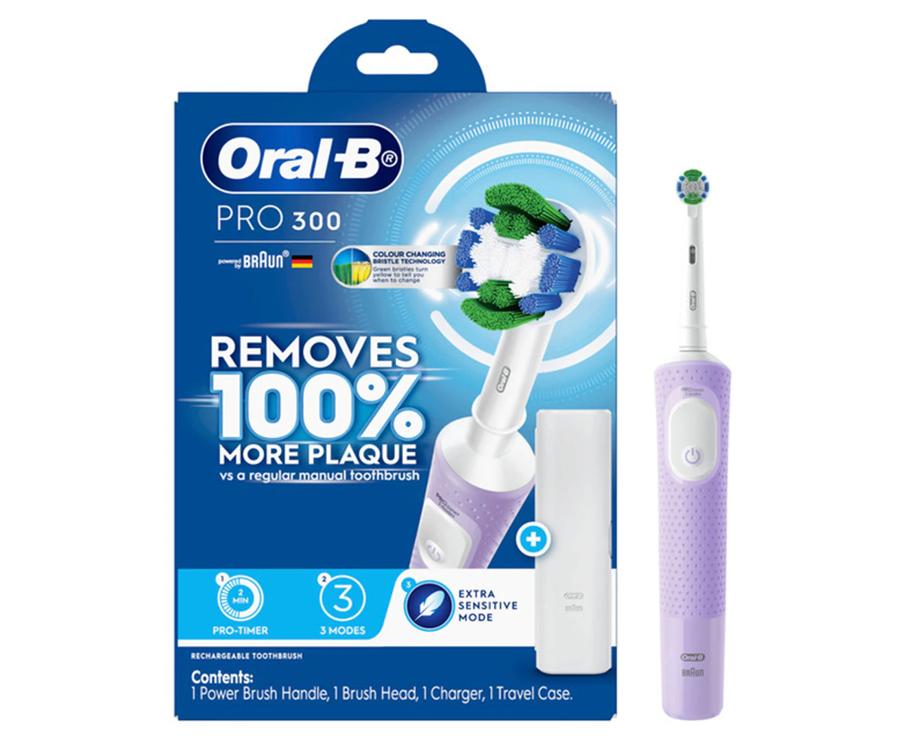 Oral-B Pro 300 Electric Toothbrush - Lilac