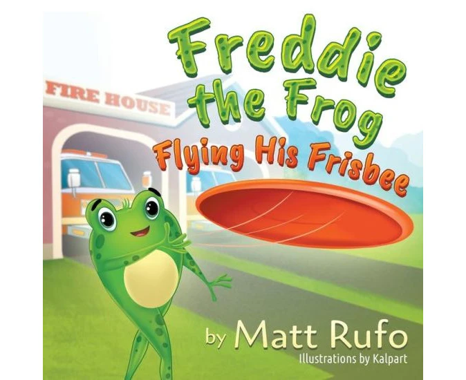 Freddie the Frog Flying His Frisbee by Matthew Rufo