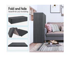 S.E. Folding Mattress Fabric Foldable Sofa Lounge Foam Chair Portable